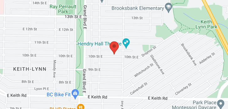 map of 764 E 10TH STREET